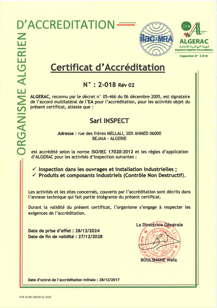 INSPECT ACCREDITAION